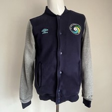 New York Cosmos Umbro Blue Grey Varsity Football Soccer Jacket Adult Size Small