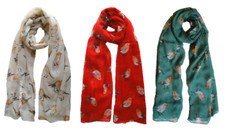 The Olive House® Chirstmas Robin Scarf Multibuy & Post Discounts