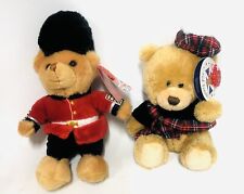 2  x Keel CUDDLY SOFT TOYS  London Guards Man and  Scottish Piper Bear .