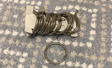 New Dunelm Silver Eyelet Curtain Rings