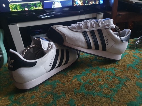 Adidas samoa white with - with, black