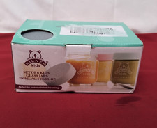 Kilner Kids Glass Baby Food Jars Set of 6 Reusable(one lid has mark/box damaged)