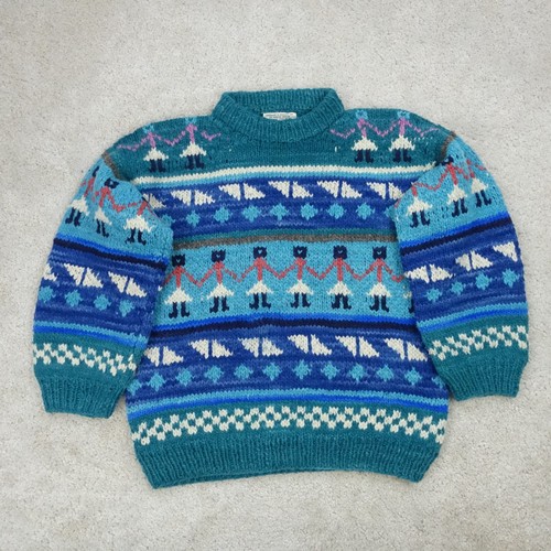Hand knit jumper - womens, xl