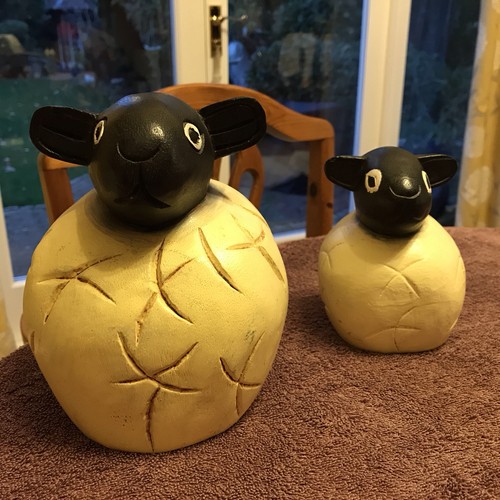Wooden black and - wooden, white
