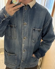 Vintage Distressed Denim Chore