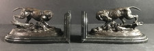 Hunting Dogs Bookends Bronze
