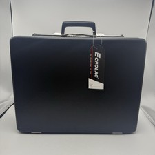 Echolac Black Attache Brief Case Salesman Lawyer Office Travel Documents 1970s