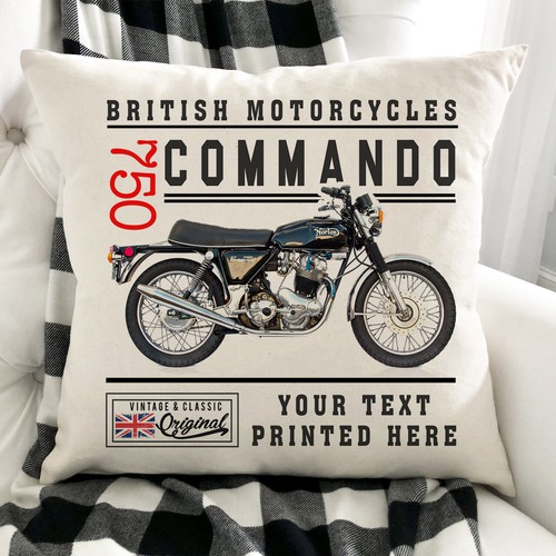 Personalised motorbike cushion - personalised,