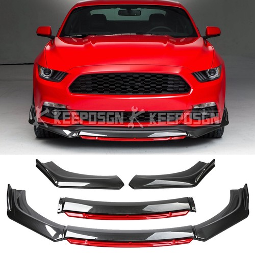 Carbon fiber front bumper lip - front,