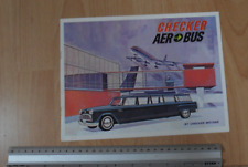 1965 Checker Motor Corp Aero Bus Limousine Station W MarathonTaxi Sales Brouchur