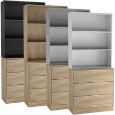 60/80cm 3 Drawer Tier Wooden