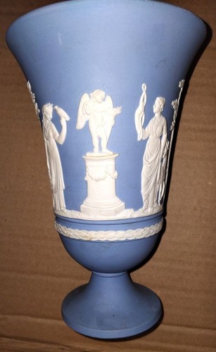 Wedgewood blue white wide - white,