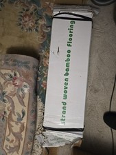 Strand woven bamboo flooring. 2 used From Box