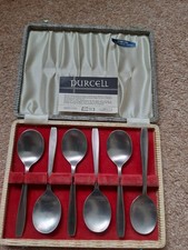 Purcell Vintage Spoons boxed.  Staybrite Stainless Steel.