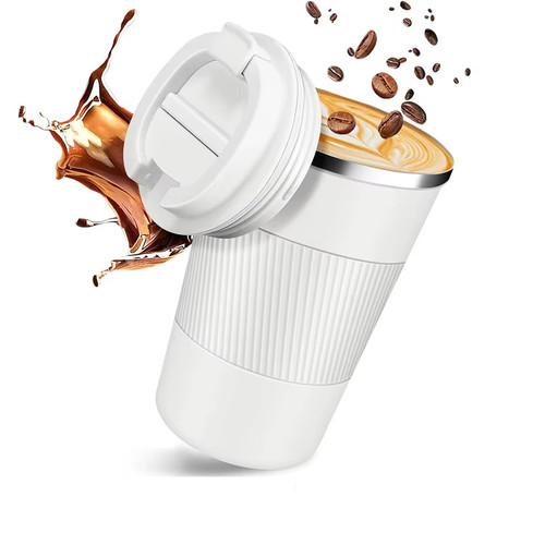 Stainless steel coffee cup - steel,
