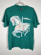 Vintage 80s screen - stars, green