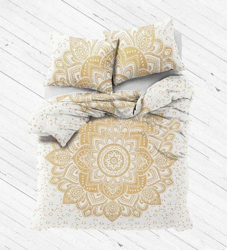 Indian tie dye mandala duvet - indian,