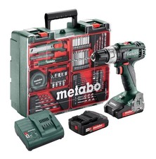 METABO 18V Cordless Hammer Drill SB18L + SC30 Set Includes 2 Li-ion Batteries. 