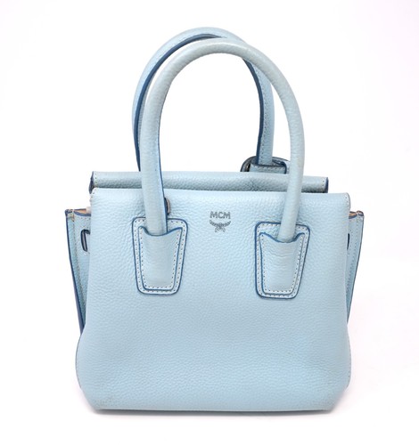 Mcm milla light blue leather - milla,