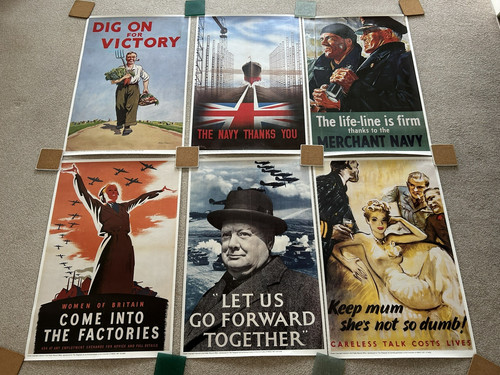 Vintage ww2 posters - vintage,