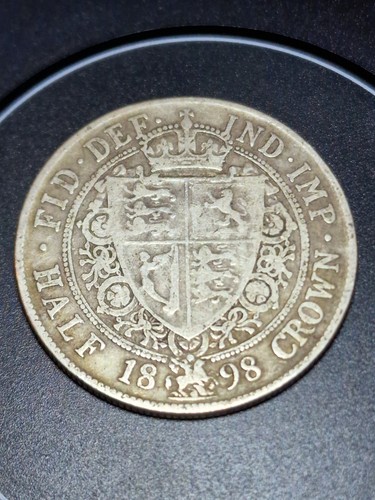 1898 queen victoria half crown - queen,