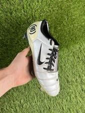 Nike Total 90 Air Zoom Elite SG T90 Football Boots Mens Size 9.5 UK White Black