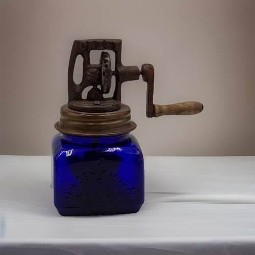 Dazey butter churn cobalt blue - dazey,