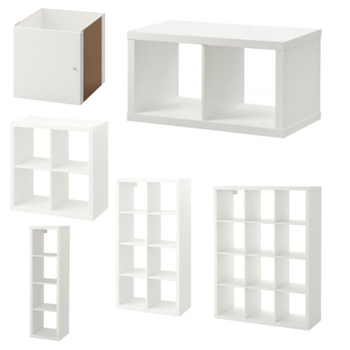 New ikea kallax white shelving - kallax,