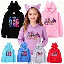 Girls Devil Hunters Hoodies Long Sleeve Sweatshirt Kids K-POP Jumper Pullover