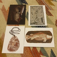 Set of 4 Postcards. The