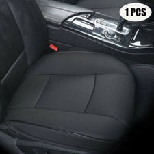 1x Black PU Leather Front Car Seat Cover Chair Cushion Protector Pad Accessories