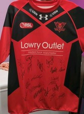 2015 Salford City Dare Devils MULTI SIGNED Rugby Shirt Size XL