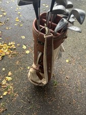 Vintage Golf Clubs & Bag - Ben