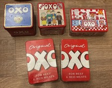 Vintage Oxo Cubes Tins Job Lot