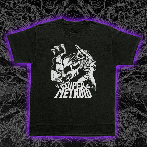 Super metroid shirt - metroid, snes