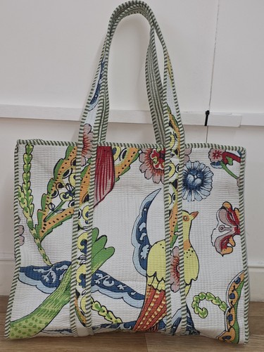 Vibrant patchwork tote bag - vibrant,