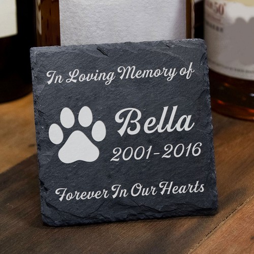 Personalised slate pet - personalised,