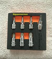 FRANKLIN TOOLS XFXS7 SPLINE KEY BIT SOCKET SET 3/8 Drive Professional Quality