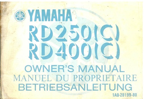 Yamaha motorcycle rd250 - yamaha,