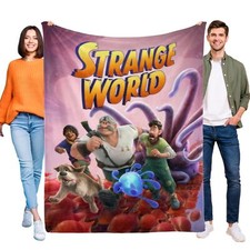 Strange World Blanket Soft Flannel Warmed Throw for Sofa Bed Kids Birthday Gift