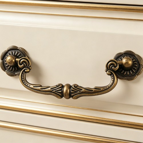 Antique brass look drawer - brass,