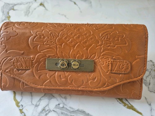 Vintage nica tooled tan faux - vintage,