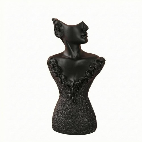 Resin jewelry bust textured - resin,