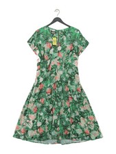 Nancymac A-Line Midi Dress UK14 in Green