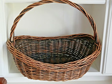 VINTAGE WICKER SHOPPING BASKET