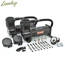 Viair Black Dual 444C Air Compressor Kit (200PSI) 12v Twin Stealth