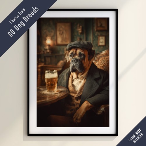 Funny dog drinking beer the - beer,