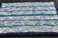 Handmade proggy proddy mat
