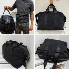 Dsquared2 Men's Dean & Dan Large Leather Trim Travel Holdall Duffle Flight Bag