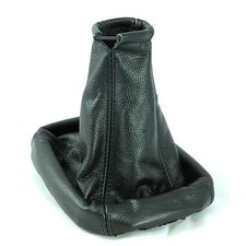 FITS FORD MONDEO MK3 03-06 REAL ITALIAN LEATHER GEAR SHIFT BOOT GAITER BLACK ST